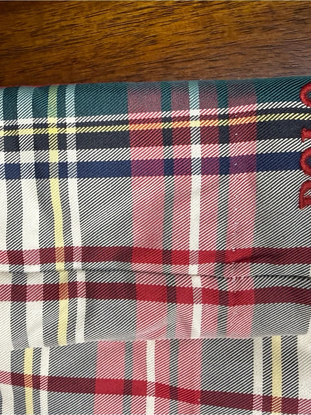 Polo Ralph Lauren Red, Navy & Cream Plaid Fit-and-Flare Dress